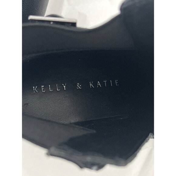 Kelly & Katie Boots Size 11 Black Ankle Office Chic Block Heel Booties Corp Core - Picture 14 of 15